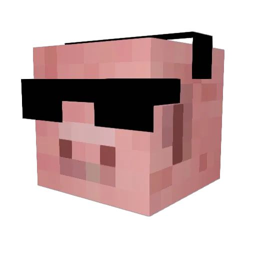 mixish1 Minecraft avatar head, 3D render