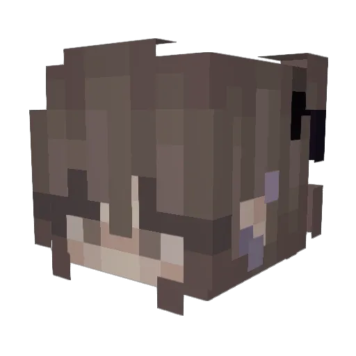 mixiu Minecraft avatar head, 3D render