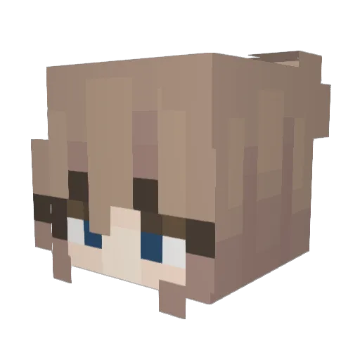 mixmarks Minecraft avatar head, 3D render