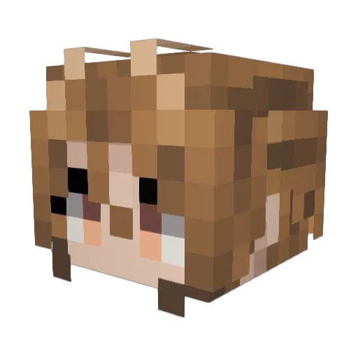 mixmen Minecraft avatar head, 3D render