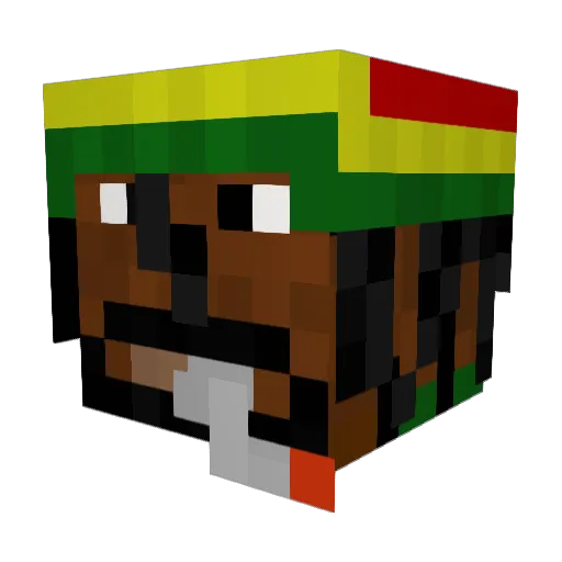 mixon8250 Minecraft avatar head, 3D render