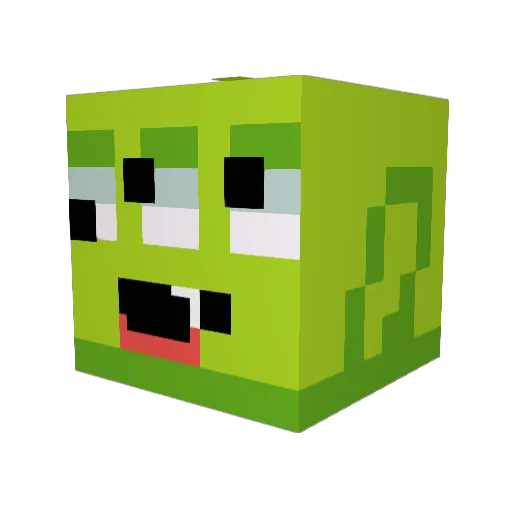 mixtape_vol2 Minecraft avatar head, 3D render