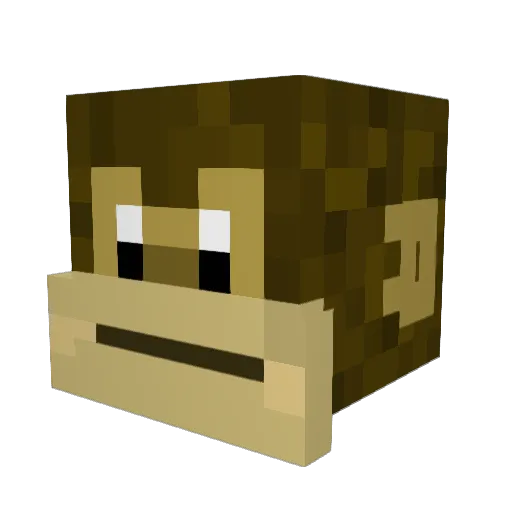 mixtic Minecraft avatar head, 3D render