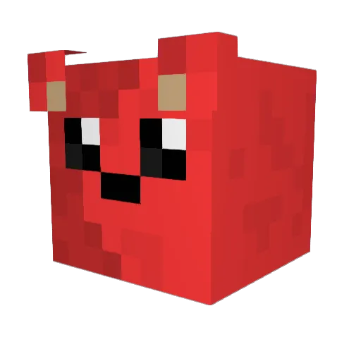 mixymaus Minecraft avatar head, 3D render