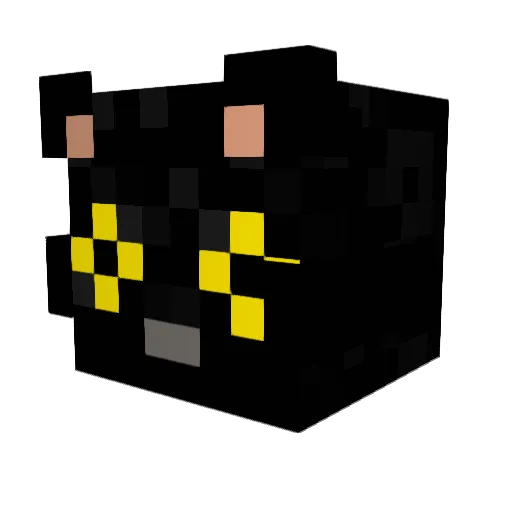 miya334 Minecraft avatar head, 3D render