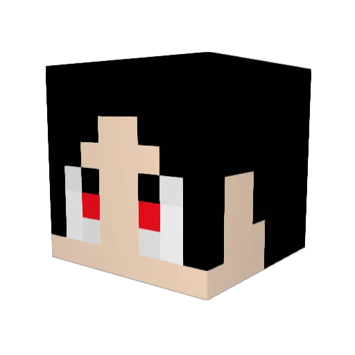 miya_dayo Minecraft avatar head, 3D render