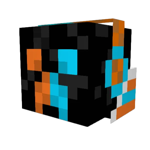 miyaaaji Minecraft avatar head, 3D render