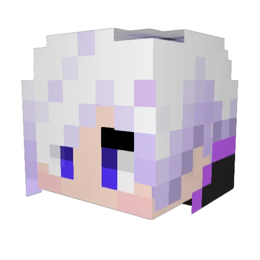 miyabi0106 Minecraft avatar head, 3D render