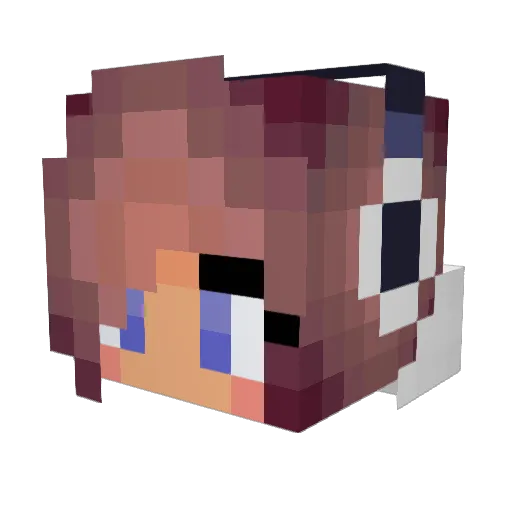 miyabi283 Minecraft avatar head, 3D render
