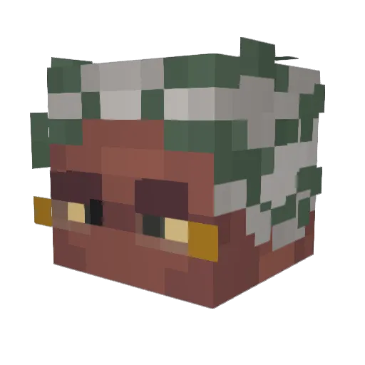 miyadzaki Minecraft avatar head, 3D render
