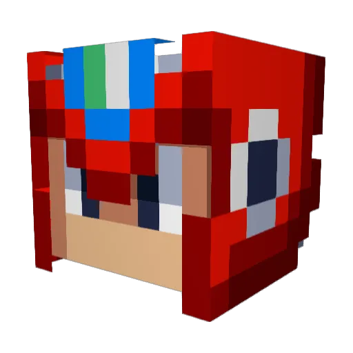 miyaji_ Minecraft avatar head, 3D render