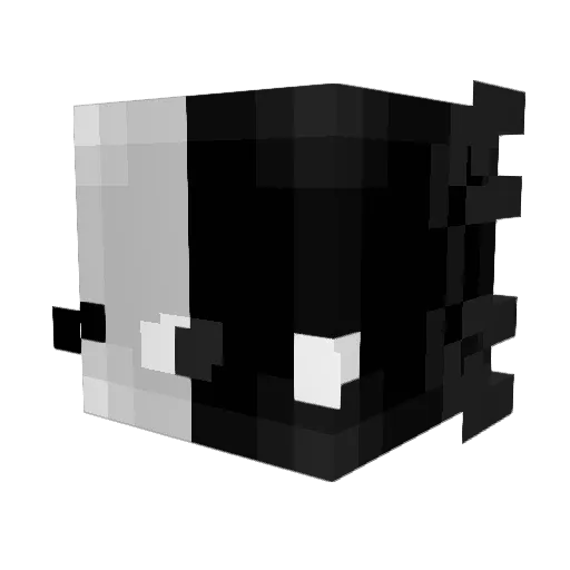 miyano_san Minecraft avatar head, 3D render
