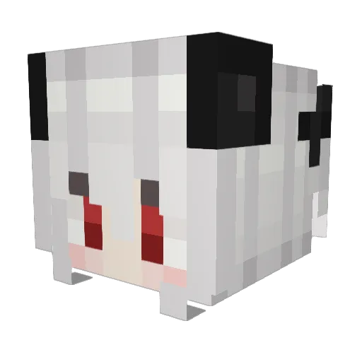 miyapon8 Minecraft avatar head, 3D render