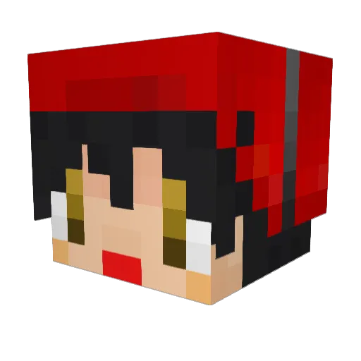 miyason Minecraft avatar head, 3D render