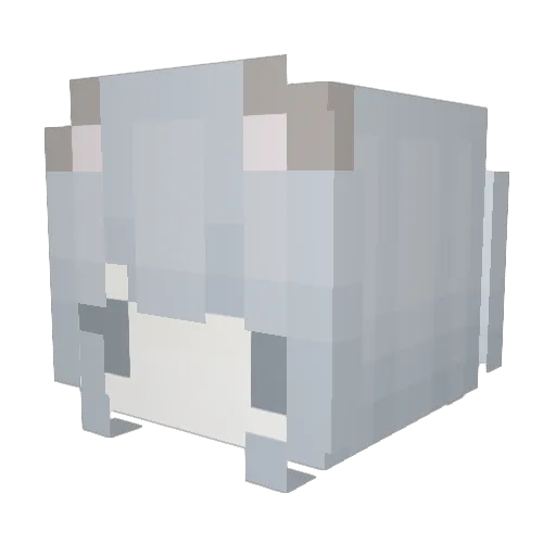 miyll Minecraft avatar head, 3D render
