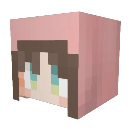 miymelo34 Minecraft avatar head, 3D render