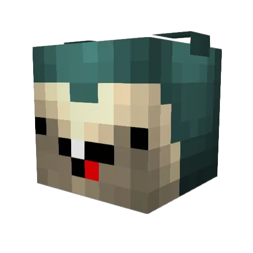 miyuh1 Minecraft avatar head, 3D render