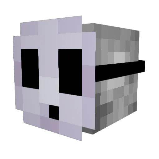 miyukeN1 Minecraft avatar head, 3D render