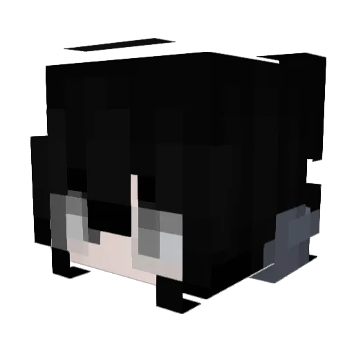 miyukichii Minecraft avatar head, 3D render