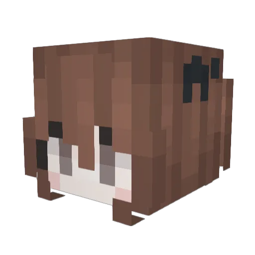 miyukt Minecraft avatar head, 3D render