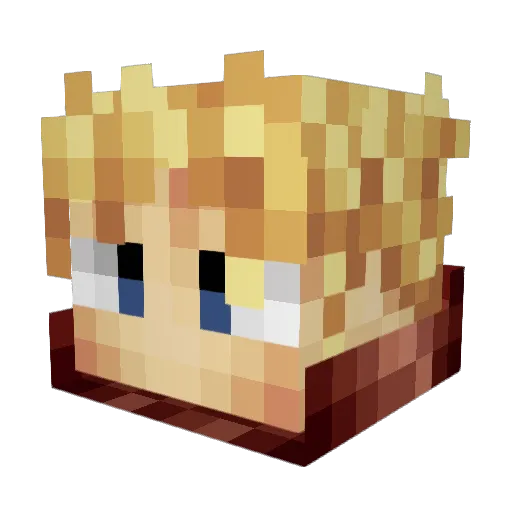 miyumi1111 Minecraft avatar head, 3D render