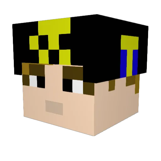 miyuuki256 Minecraft avatar head, 3D render
