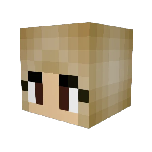 mizey Minecraft avatar head, 3D render
