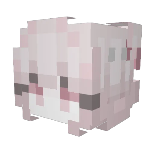 mizifries Minecraft avatar head, 3D render
