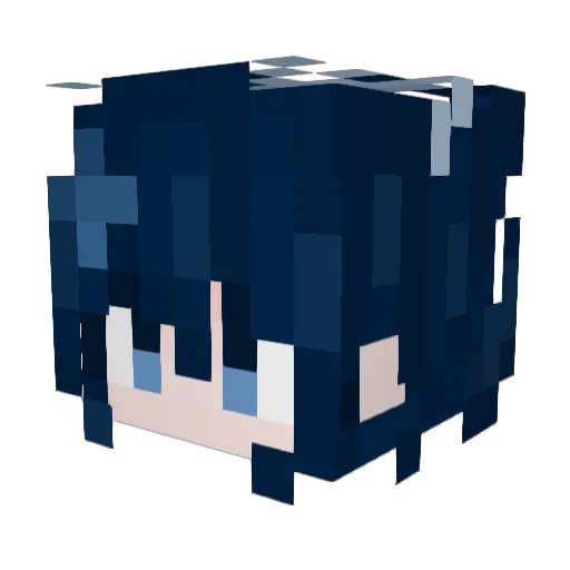 mizinee Minecraft avatar head, 3D render