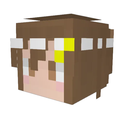 mizmiz0409 Minecraft avatar head, 3D render