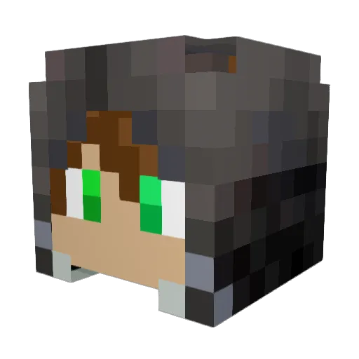 mizno03 Minecraft avatar head, 3D render