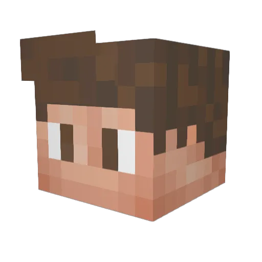 mizogrA01 Minecraft avatar head, 3D render