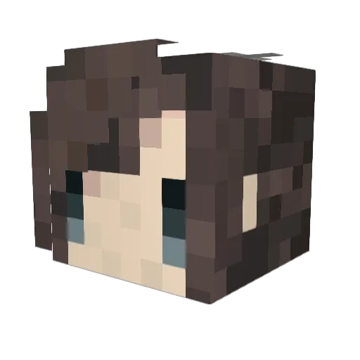 mizore524 Minecraft avatar head, 3D render
