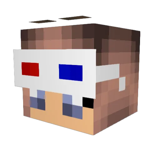 mizu_83 Minecraft avatar head, 3D render