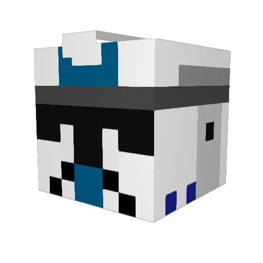 mizuki0709 Minecraft avatar head, 3D render