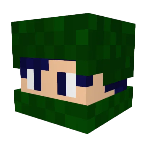 mizuki624 Minecraft avatar head, 3D render