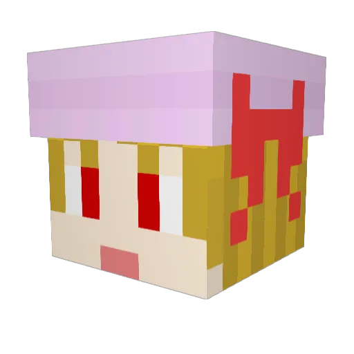 mizuki7007 Minecraft avatar head, 3D render