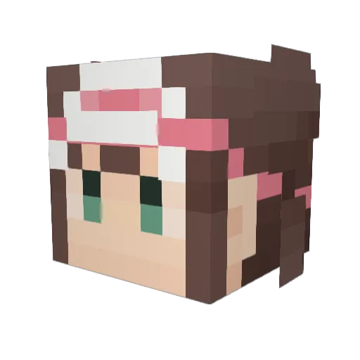 mizuki_FB Minecraft avatar head, 3D render