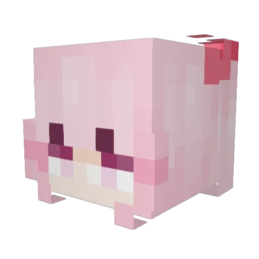 mizukii_mc Minecraft avatar head, 3D render