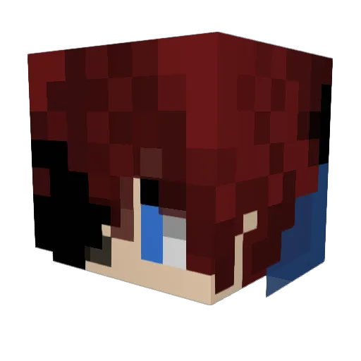mizutama07 Minecraft avatar head, 3D render