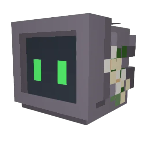 mizuu_sama Minecraft avatar head, 3D render