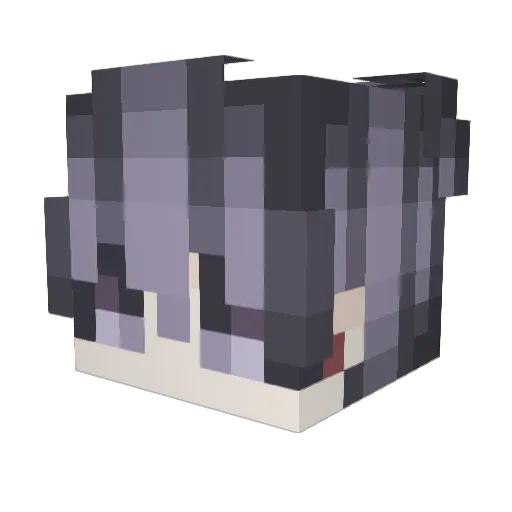 mizuyang Minecraft avatar head, 3D render