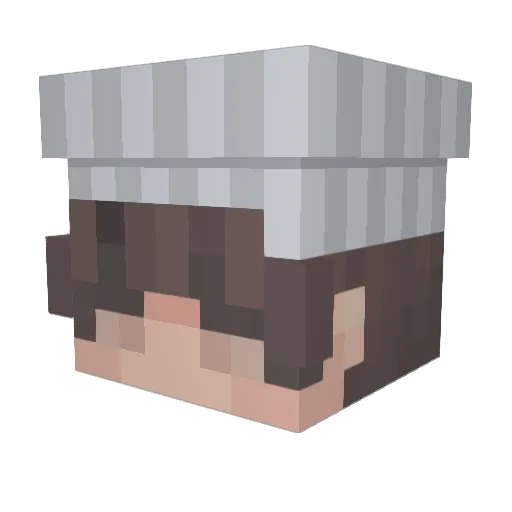 mizyboo Minecraft avatar head, 3D render
