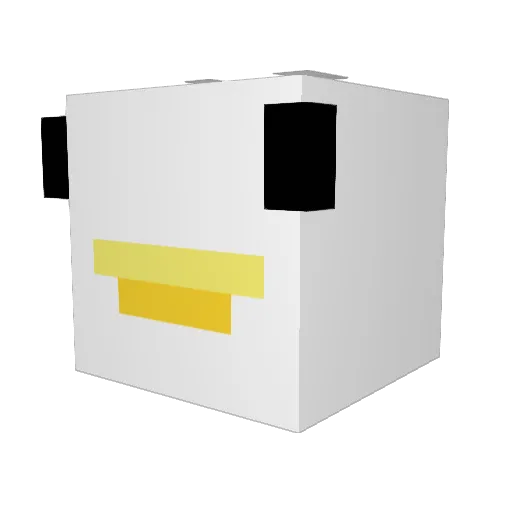 mizz08 Minecraft avatar head, 3D render