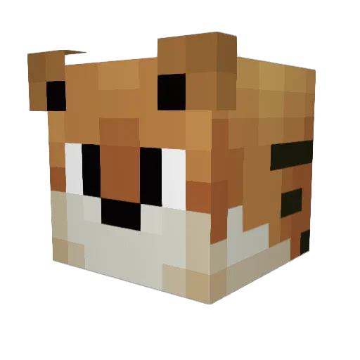 mizzouswag Minecraft avatar head, 3D render