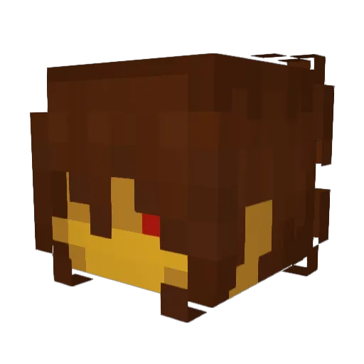 mizzygay Minecraft avatar head, 3D render