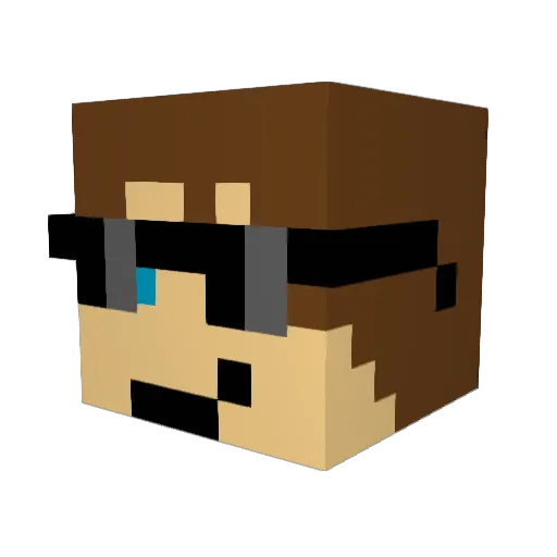 mja32299 Minecraft avatar head, 3D render