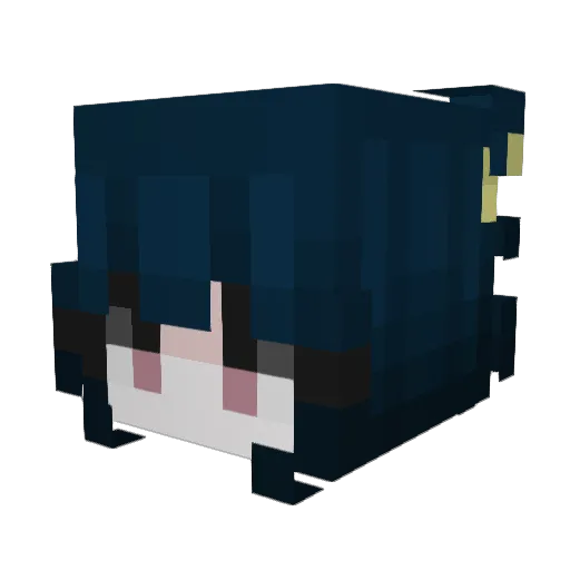 mjal Minecraft avatar head, 3D render