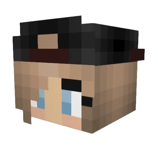 mjayxx Minecraft avatar head, 3D render