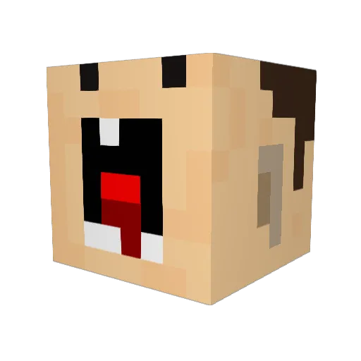 mjb235 Minecraft avatar head, 3D render